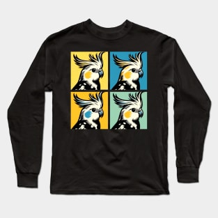 Pop Cockatiel Art - Cool Birds Long Sleeve T-Shirt